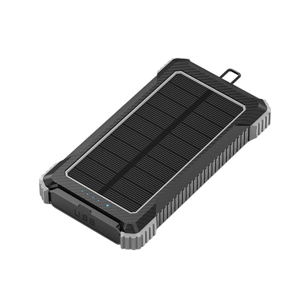 Outdoor Solar Power Bank 10000mAh With QI Charger LED Light
