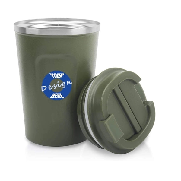 Double Walled Insulated Stainless Coffee Travel Mug 12OZ