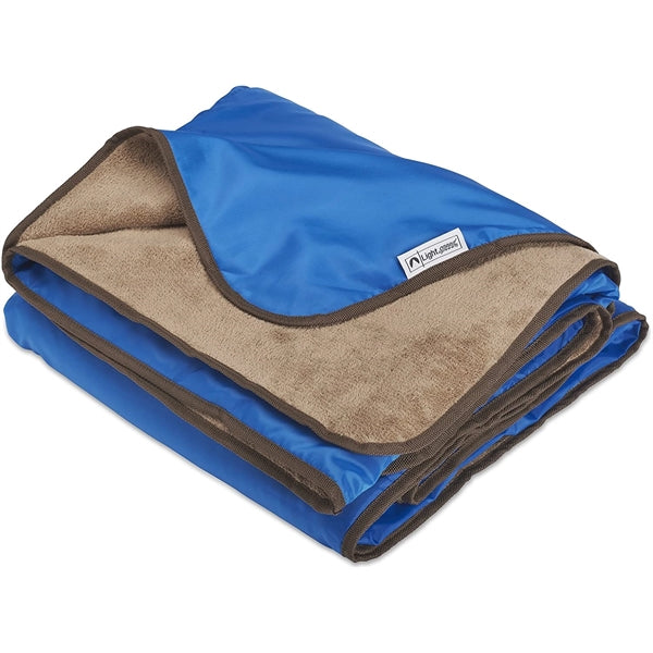 Soft Plush Fleece/Nylon Stadium Rainproof Picnic Blanket