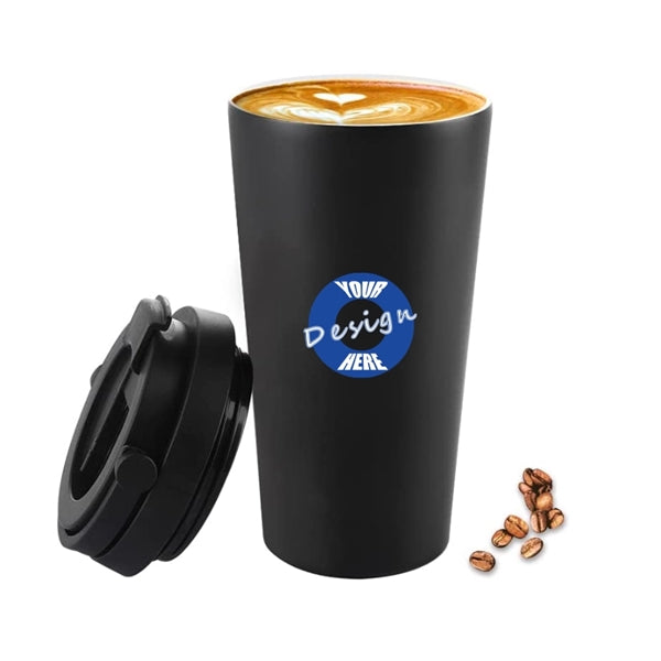 Steel Wine Tea Tumbler with Lid and Handle