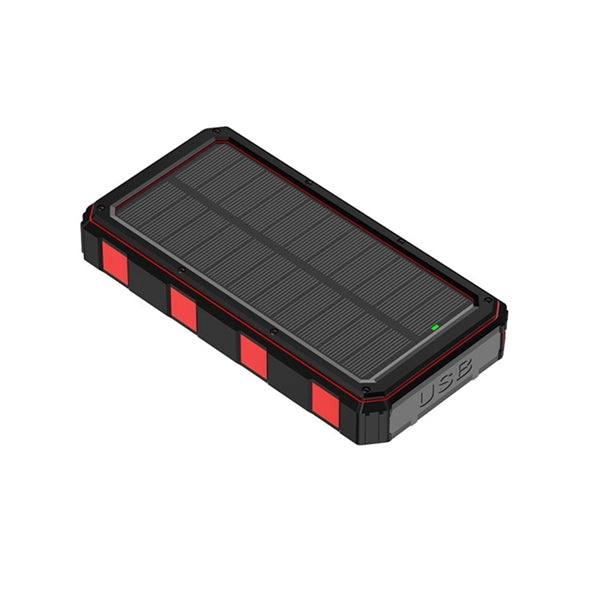 Waterproof Solar Power Pack w/Flashlight for Outdoor Camping