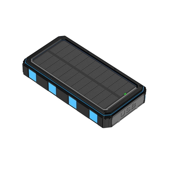 Waterproof Solar Power Pack w/Flashlight for Outdoor Camping