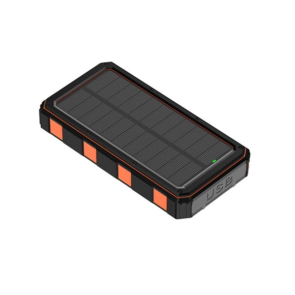 Waterproof Solar Power Pack w/Flashlight for Outdoor Camping