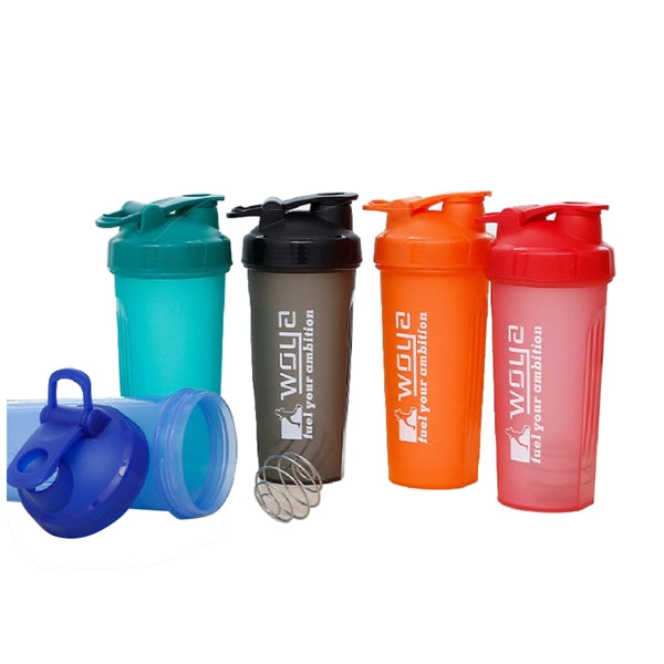 25 oz. Branded Fitness Protein Shaker Bottles w/ Mixer