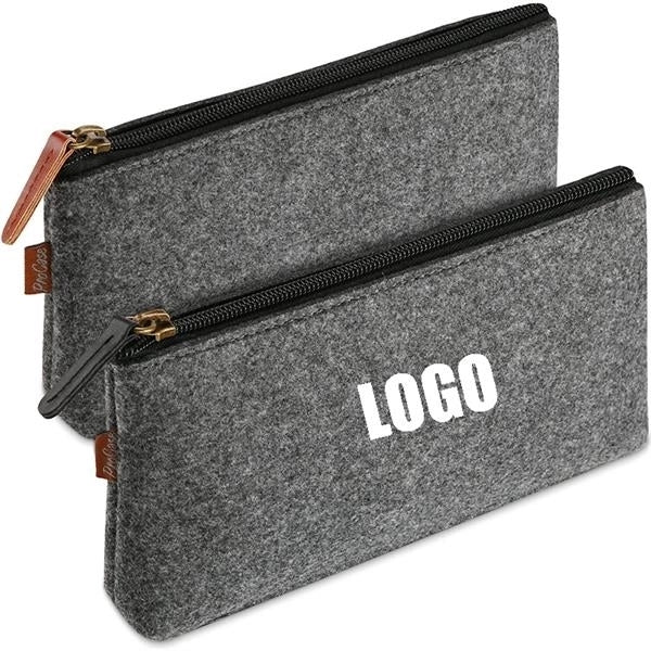 Felt Pencil Bag With Zipper