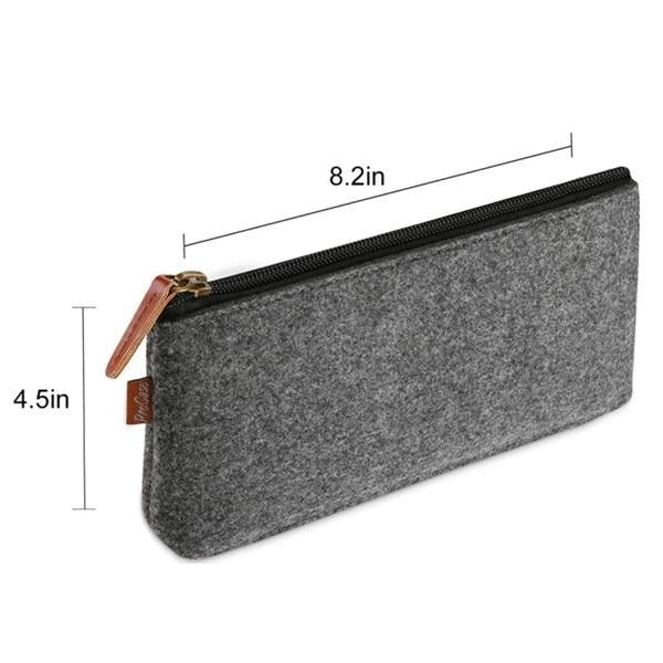 Felt Pencil Bag With Zipper