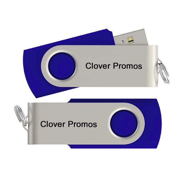 8GB High Speed USB 2.0 Swivel Twister Flash Drive