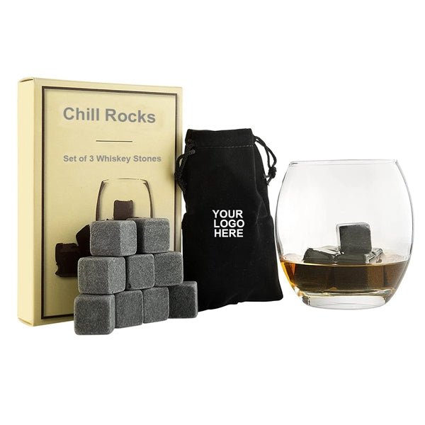9 PCS Whiskey Chill Stone Set