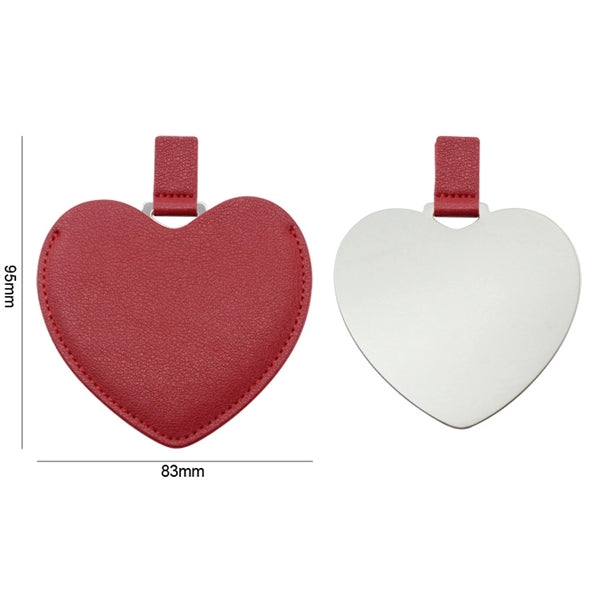 Heart Shaped Compact Cosmetic Mirror