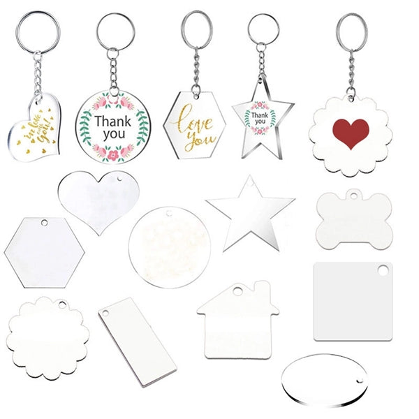 Shaped acrylic keychain
