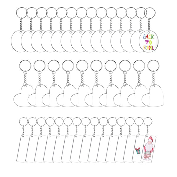 Shaped acrylic keychain