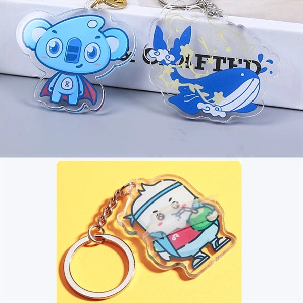 Shaped acrylic keychain