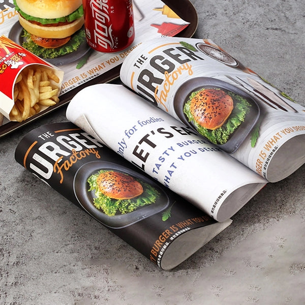 Food Hamburger Wrapper Paper Basket Liners Wrappi