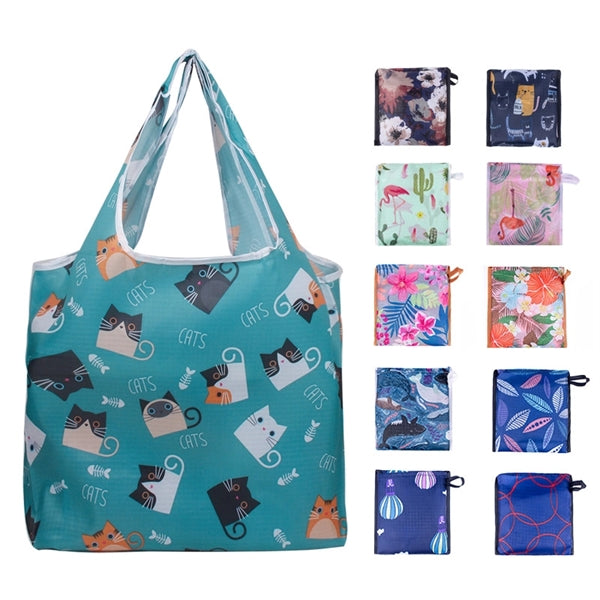210D Rip-Stop T-Shirt Style Foldable Bag