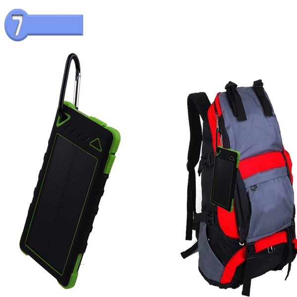 Advertised Solar power bank 8,000mAh