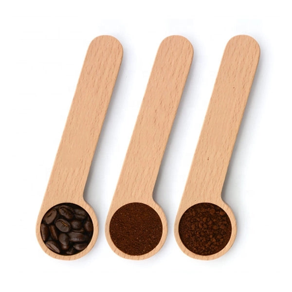Bamboo Coffee Scoop & Clip