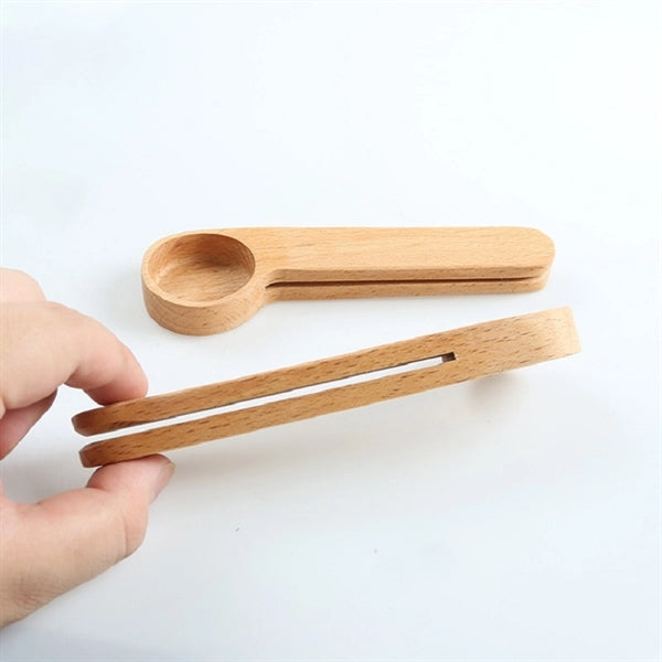 Bamboo Coffee Scoop & Clip