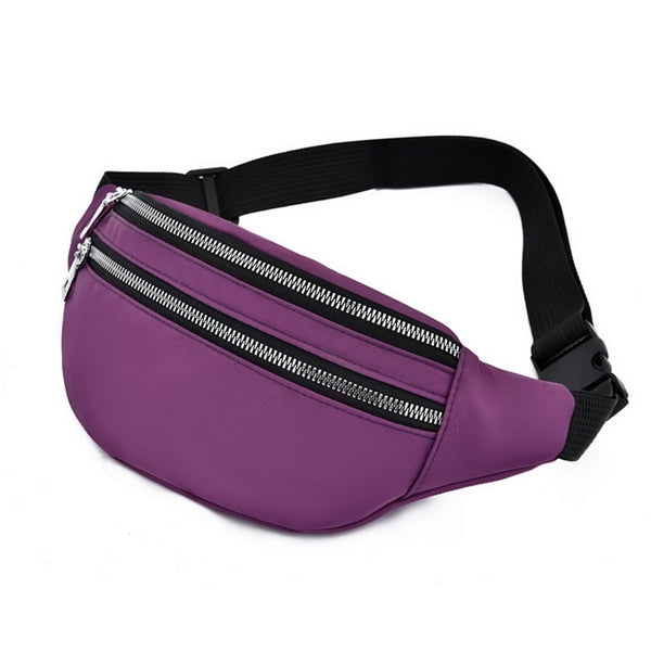 2 Zipper Shoulder Purse Belt Tote bag