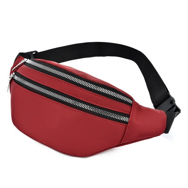 2 Zipper Shoulder Purse Belt Tote bag