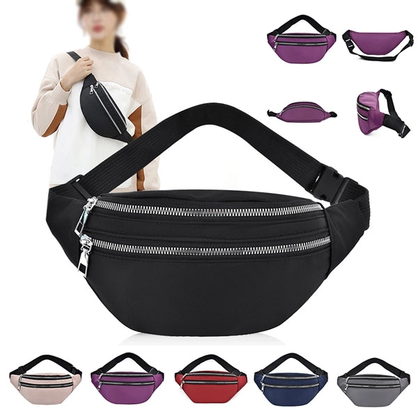 2 Zipper Shoulder Purse Belt Tote bag