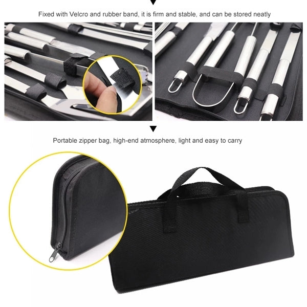 BBQ Tool 7 PCS Set With Carry Bag