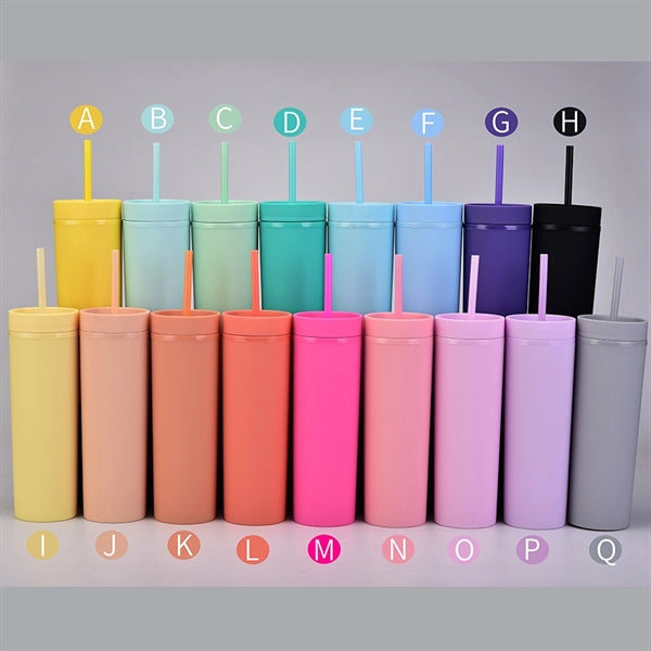 Matte Pastel Colored Acrylic Tumblers