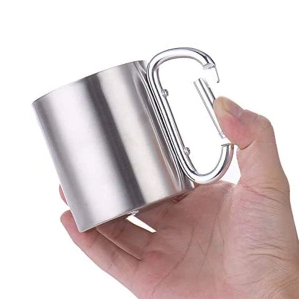 Stainless Coffee Mug Carabiner