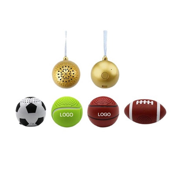 Portable Wireless Bluetooth Soccer Speaker W/ Keychain