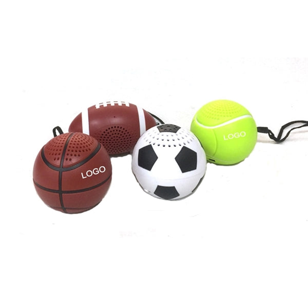Portable Wireless Bluetooth Soccer Speaker W/ Keychain