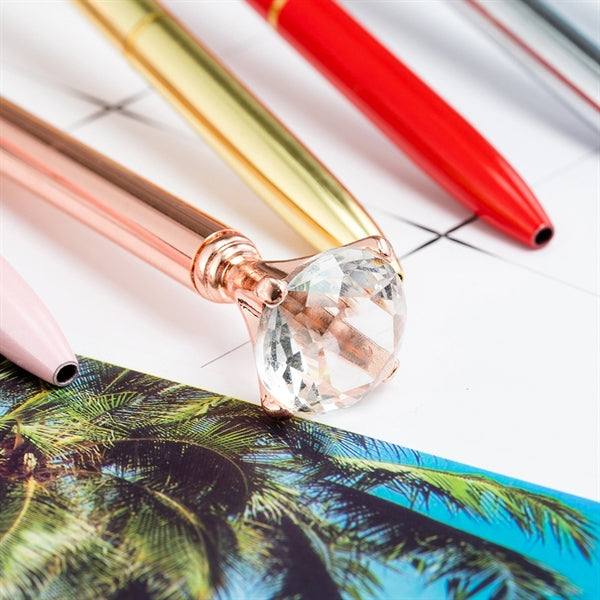 Crystal Metal Ballpoint Pen for School/ Office