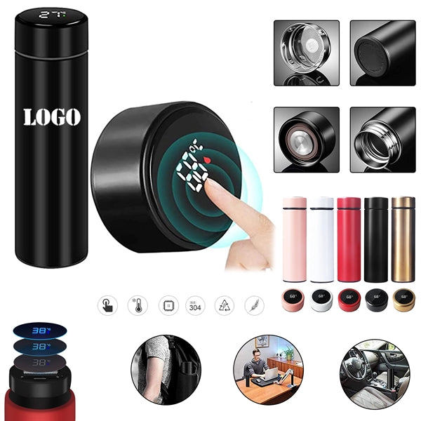 Stainless Steel Vacuum Flask Smart Temperature Water Cup