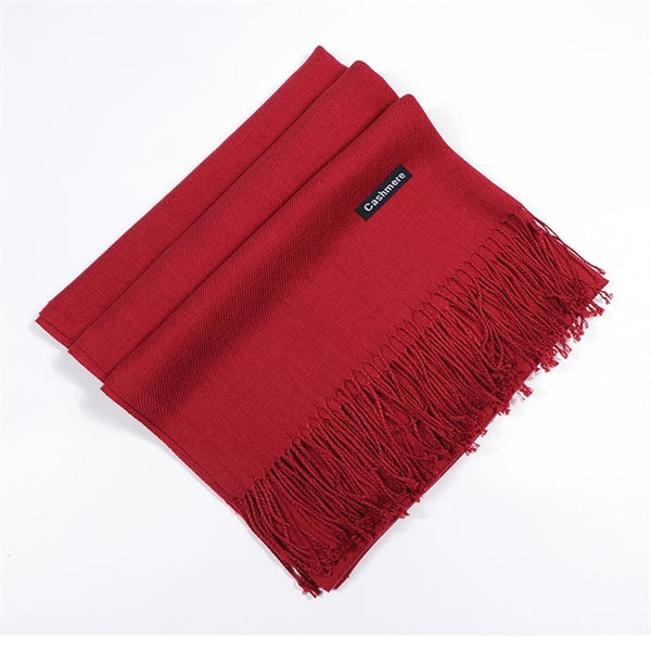 Unisex Solid Imitation Cashmere Scarves