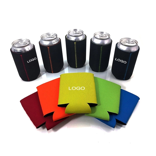 Collapsible Beer Blank Can Cooler Sleeve