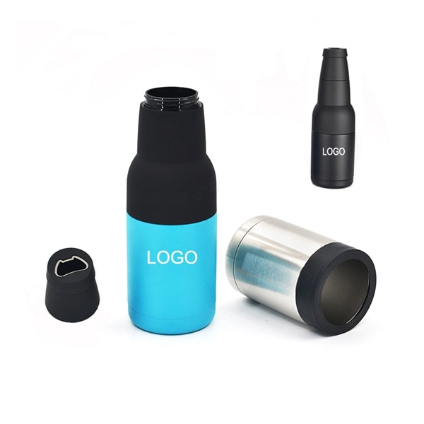 Vacuum Insulated Stainless Steel Beer Can and Bottle Cooler
