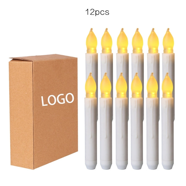 Safe Flameless Taper LED Candles For Home Decor.
