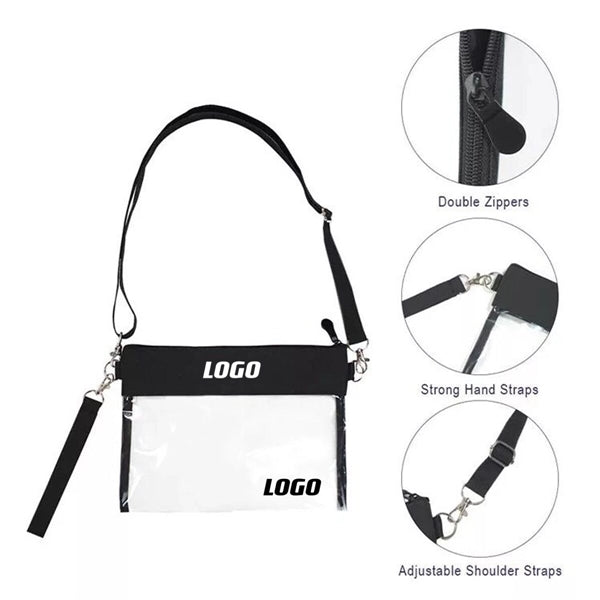 Transparent PVC Crossbody Purse