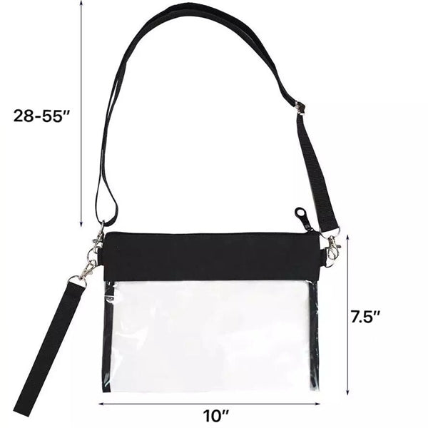 Transparent PVC Crossbody Purse