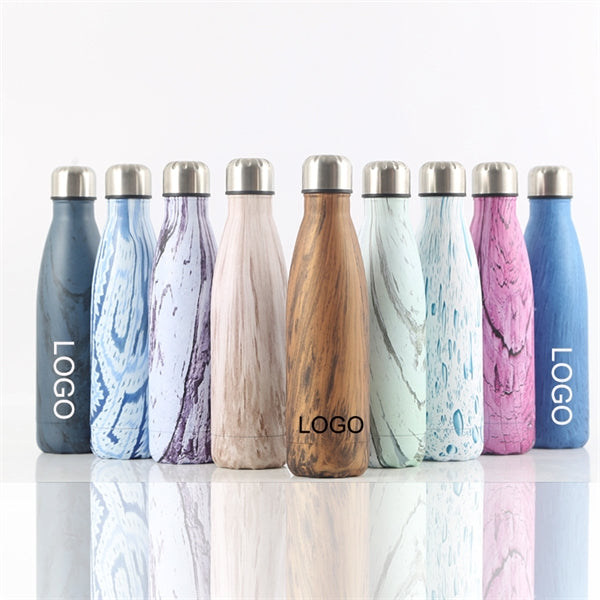 Wood Grain Portable Water Bottle