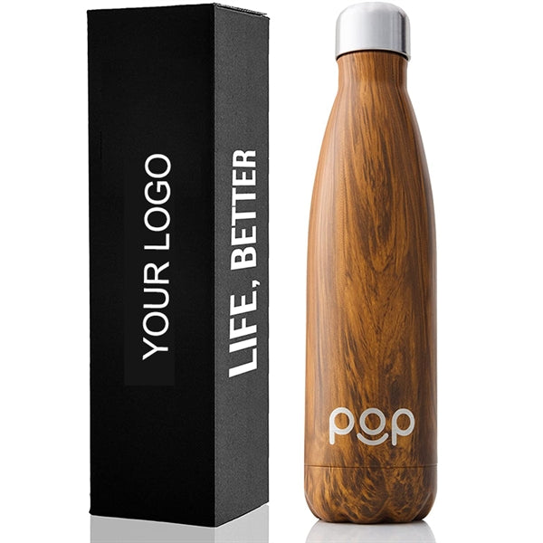 Wood Grain Portable Water Bottle