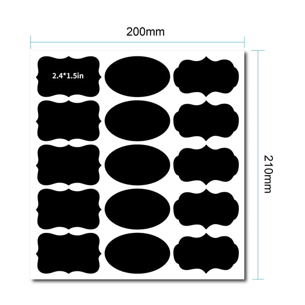 Chalkboard Sticker Label- 8pcs/ sheet