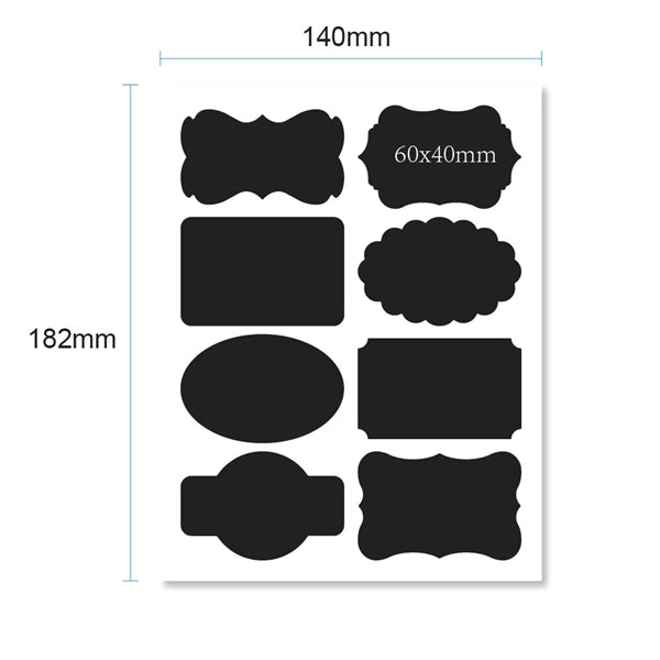 Chalkboard Sticker Label- 8pcs/ sheet