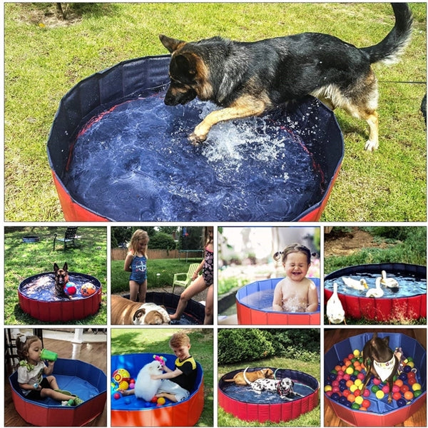 Collapsible Pet dog Pool Bathing Tub