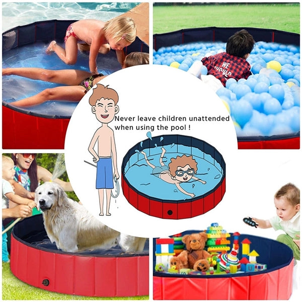 Collapsible Pet dog Pool Bathing Tub