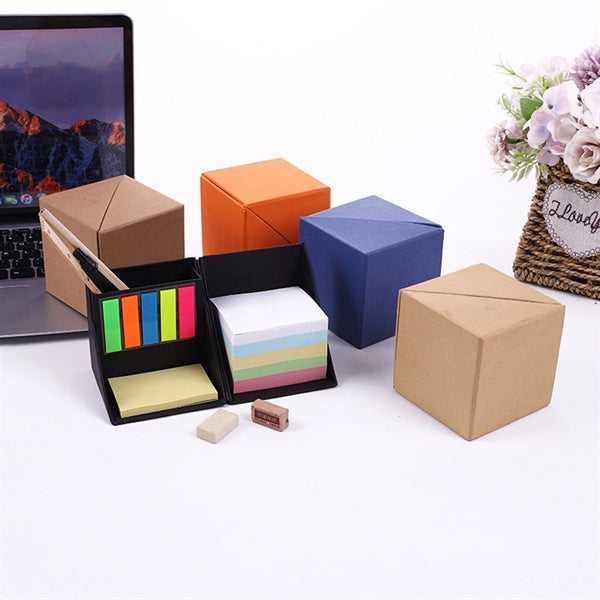 Foldable Memo Pad Cube Box