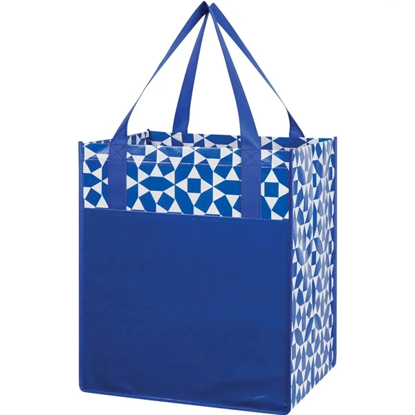 Non-Woven Geometric Shopping Tote Bag