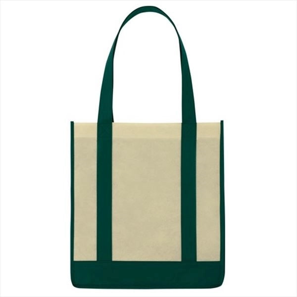 Non-Woven Two-Tone Shopper Tote Bag
