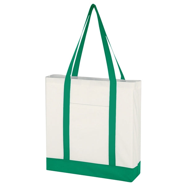 Non-Woven Tote Bag With Trim Colors