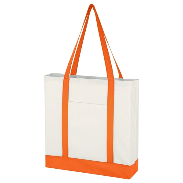 Non-Woven Tote Bag With Trim Colors