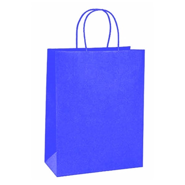 Vertical Brown Kraft Paper Shopping Bag