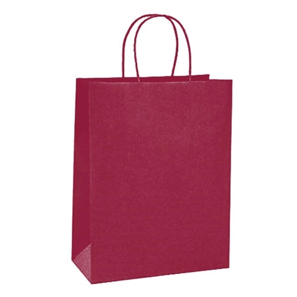 Vertical Brown Kraft Paper Shopping Bag
